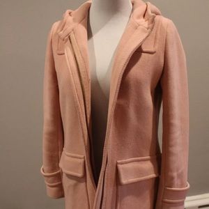 J.CREW Wool Stadium Cloth Hooded Jacket